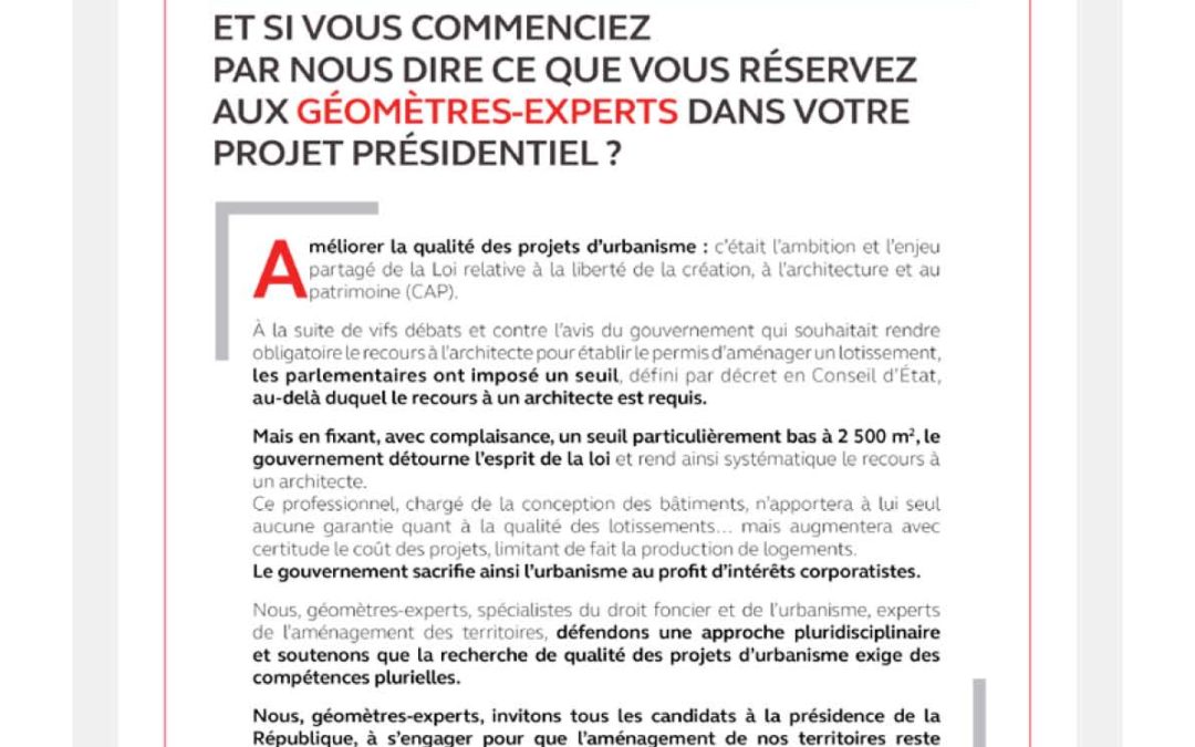 Loi Cap – Décret d’application contraire à l’esprit de la loi